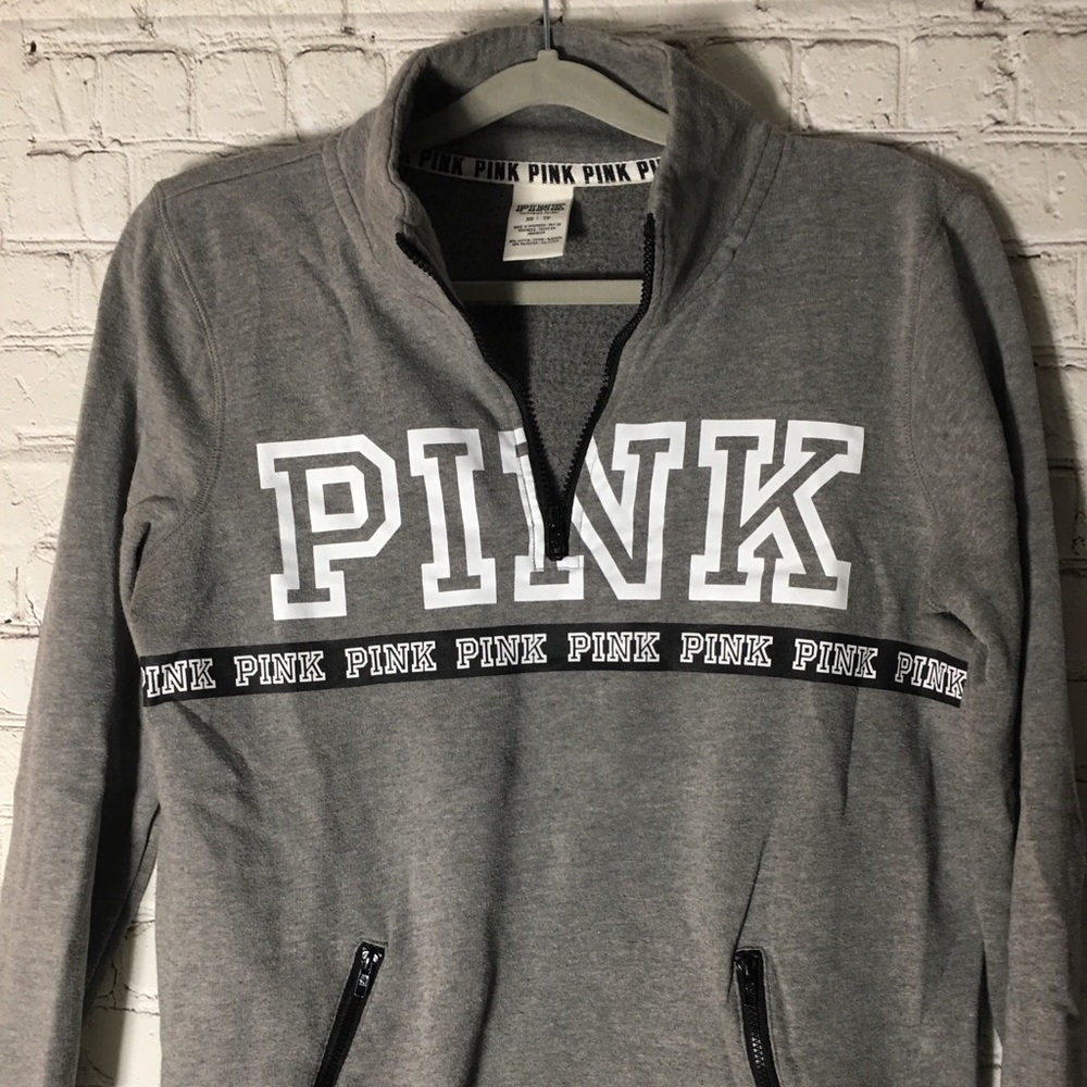 VS PINK GREY SWEATER